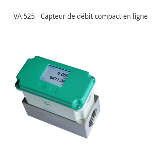 VA 525 Mesure de débit en ligne air comprimé