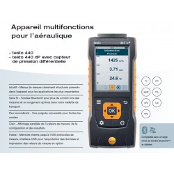 Manomètre numérique delta P 440 testo