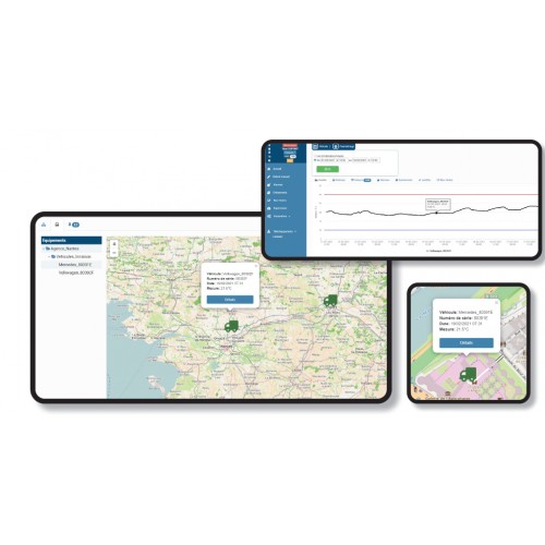 Suivi de température en temps réel avec géolocalisation