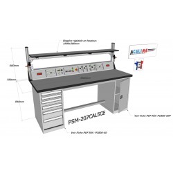 Table et poste de travail en instrumentation