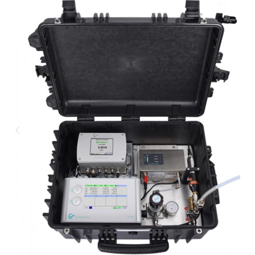 Mesure de  présence d' huile dans air comprimé suivant ISO 8573-1