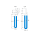 Cellule point triple de l'eau ISOTECH 0.01 °C