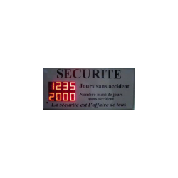 INDICATEUR AFFICHEUR SECURITE NOMBRE DE JOURS ARRET